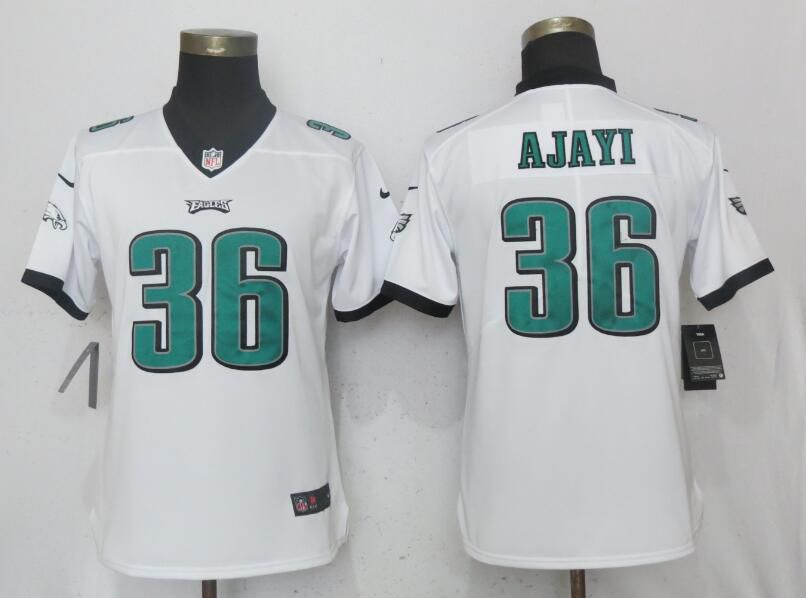 Women Philadelphia Eagles #36 Ajayi White Vapor Untouchable Playe Nike NFL Jerseys